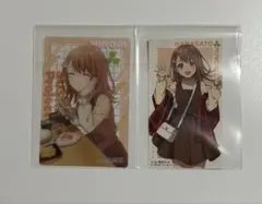 プロセカ　スシロー　コラボ　花里みのり　クリアカード　ステッカー