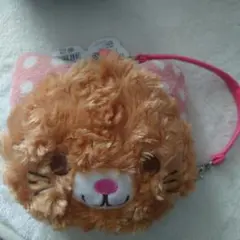 キャメルネコ ストラップポーチ