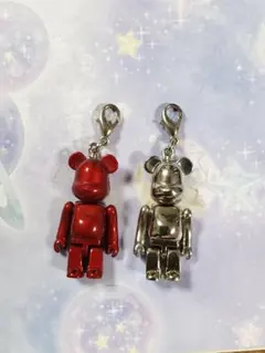 新品未開封】☆レア☆BE@BRICK クリスタルハートメタルチャーム レッド 