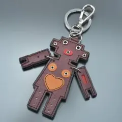 プラダ PRADA スカル キーホルダー □ ドクロ ベージュ系 × ピンク系