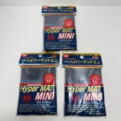 KMC ハイパーマットミニ ブルー 60枚入 3個セット 遊戯王 VG