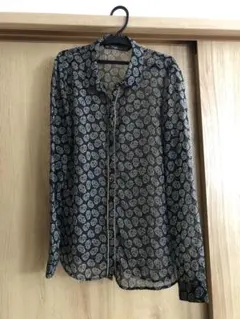 ZARA Trafaluc スカル柄 シアーシャツ 長袖 XSのサムネイル