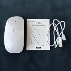 BLENCK ホワイトマウス A100 Bluetooth+2.4Gワイヤレス