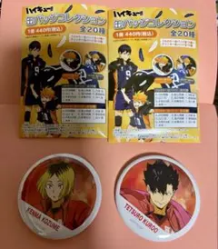 ハイキュー　缶バッジコレクション　黒尾　孤爪