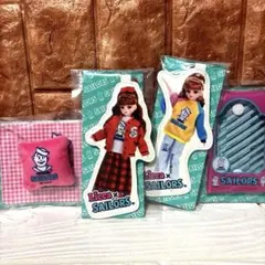 リカちゃんくじ×セーラーズ★ダイカットキーチェーン②点＆ミニポーチ＆クッション