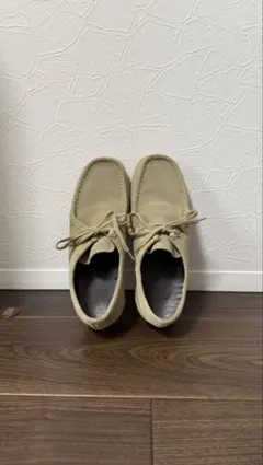 【完売品】スエード モカシン デッキシューズ ベージュのサムネイル