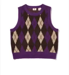 Levi’sリーバイス　ニットベスト　DEJAVU セーターベスト　アーガイル柄