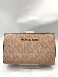 MICHAEL KORS 二つ折り財布 ピンク シグネチャーのサムネイル