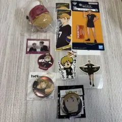 ハイキュー 宮侑 アクスタ 缶バッジ　シール　マスコット セット