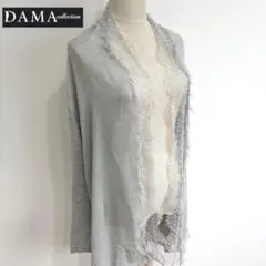DAMAcollectio ショールカラーカーディガン シルク混 リネン100のサムネイル