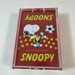 SNOOPYトランプ 赤 サッカー