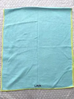 美品(使用回数2回)★LAVA ヨガラグ水色 黄色縁取り
