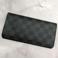 【美品】ルイヴィトン　ダミエグラフィット　ポルトフォイユブラザ　長財布