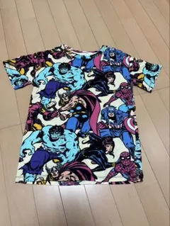 H&M マーベル アベンジャーズ 総柄 Tシャツ 140cm