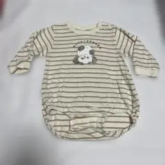 バースデイ　tete a tete ストライプロンパース 80サイズ