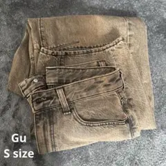 バレルレッグジーンズBrown(S size)