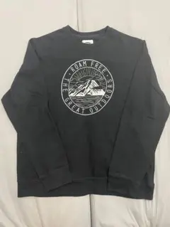 OLD NAVY 刺繍スウェット ブラック 2XL 裏起毛