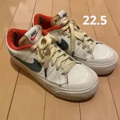 Nike スニーカー コートレガシー　 オレンジ/グリーン　22.5cm