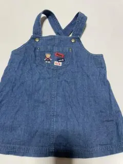 ファミリア デニム ジャンパースカート レア 旧タグ familiar 90