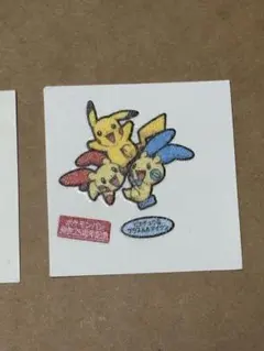 ポケモンパンシール ピカチュウ＆ニンフィア プラスル＆マイナン 2枚
