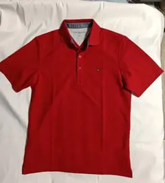 試着のみ　トミーフィルフィガー 半袖ポロシャツレッド Lサイズ