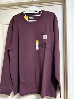 Carhartt ロングスリーブ Tシャツ L バーガンディ