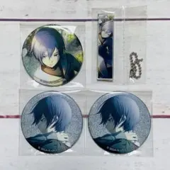 プロセカ　KAITO 缶バッジ・アクリルスティックキーホルダー