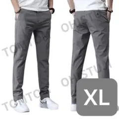 ダークグレー XL パンツ ストレッチ スポーツウェア ロングパンツ ゴルフ
