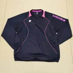 DESCENTE 長袖スポーツウェア ブラック/ピンク