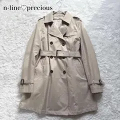 エヌラインプレシャス トレンチコート 13号 ライナー付 ベージュ 撥水 近年