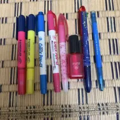 文房具セット マーカー6本他計8本まとめ売り