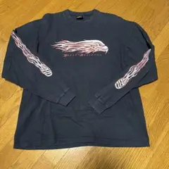 Harley-Davidson ロンT 実寸L イーグル　袖プリント　90s
