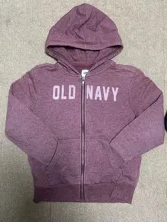 OLD NAVY バーガンディ フルジップ パーカー　130くらい