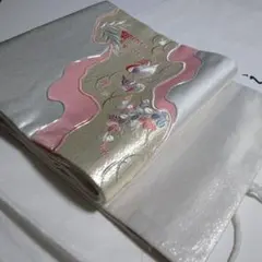 袋名古屋帯 鴛鴦文様 刺繍のサムネイル