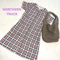 【未使用品】NORTHERN TRUCK シャツワンピース　チェック柄のサムネイル