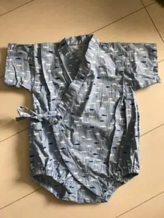 フィッシュ柄 甚平 ロンパース  70cm  男の子用