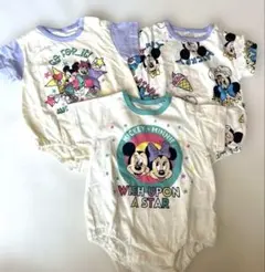 リトシー/ロンパース/ミッキー ミニー littc/70-80/3枚セット