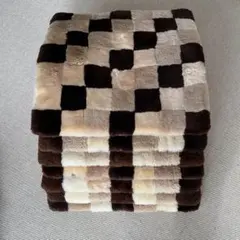 チェック柄プラッシュクッション・座布団