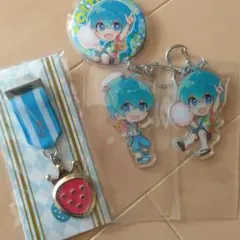 すとぷり　ころん君のアクリルキーホルダー、勲章ブローチ