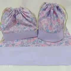 3点セット　お弁当袋　コップ袋　ランチョンマット