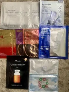 イニスフリー、アイオペ、DHCなどフェイスマスク12点セット＋おまけ付き