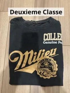 ヒロ！新品★DeuxiemeClasse★neat Tシャツ黒 DEUXIEME CLASSE - 新品 Deuxieme Classe*dignity Tシャツ ブラック 即