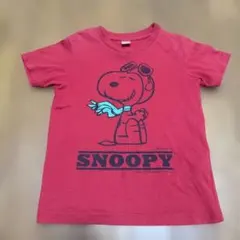 UNIQLO スヌーピー Ｔシャツ 半袖 赤 110cmのサムネイル