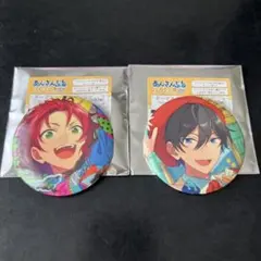 ローソン あんスタ トリックスター 氷鷹北斗 衣更真緒 缶バッジ セット