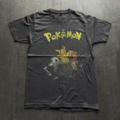 00s ポケモン アニメ　Tシャツ ダークグレー