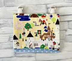 移動ポケット♪移動ポケット　ティッシュカバー　兵隊柄　黄色　ハンドメイド