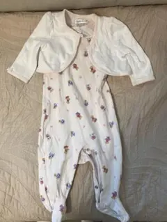 【Ralph Lauren 】花柄ロンパース &カーディガンセット6M