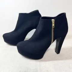 美品★ESPERANZA エスペランサ 厚底 ショートブーツ サイドジップ