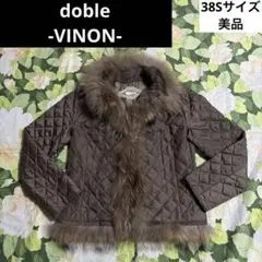 美品【値下げOK】doble-VINON- キルティングジャケット 38 カーキ