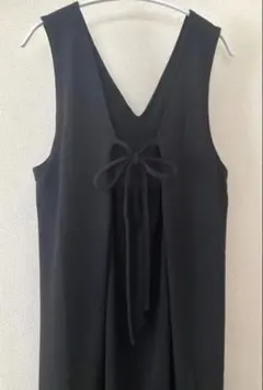 RayCassinジャンパースカート Vネック　バックリボン　フリー